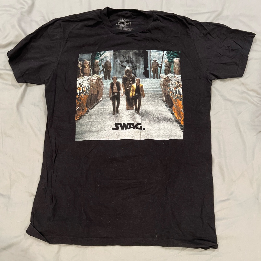 Black short sleeve STAR WARS graphic tshirt